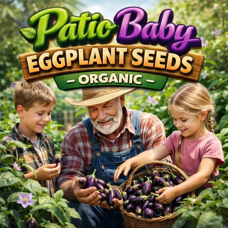 Patio Baby Eggplant Seeds (F1) | Seeds Shop Store