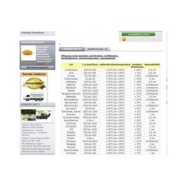 Liste des plantes, germoirs lumière, sombre germoir - 0