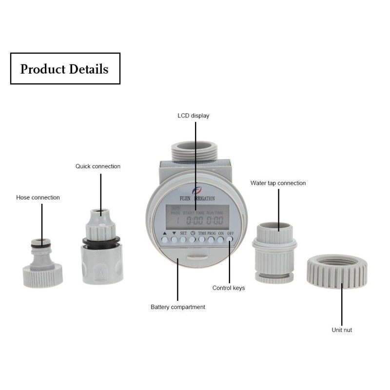 Temporizador automático solar do LCD recarregável | Seeds Shop Store