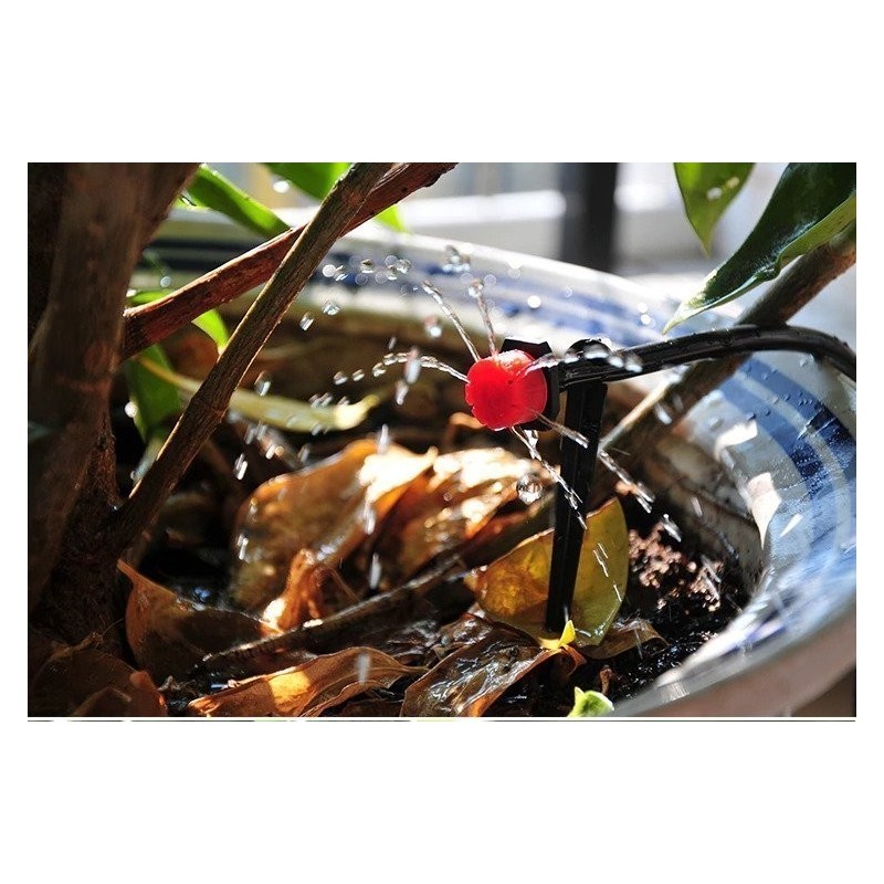 Tropfbewässerungssystem, automatische Bewässerung mit einstellbaren Tropfern | Seeds Shop Store