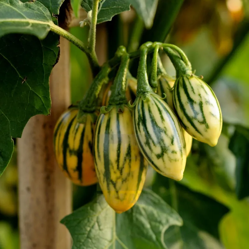 STRIPED TOGA Eggplant Seeds Heirloom Aubergine | Seeds Shop Store